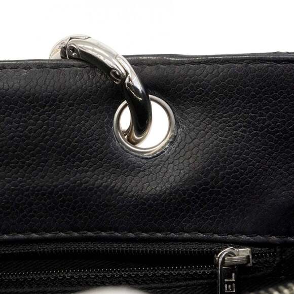 CHANEL Black Caviar Leather Tote Bag - Picture 9 of 16